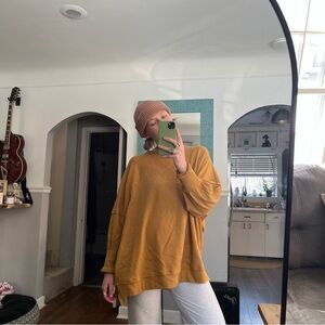 Women's Aerie Mustard Oversized Top